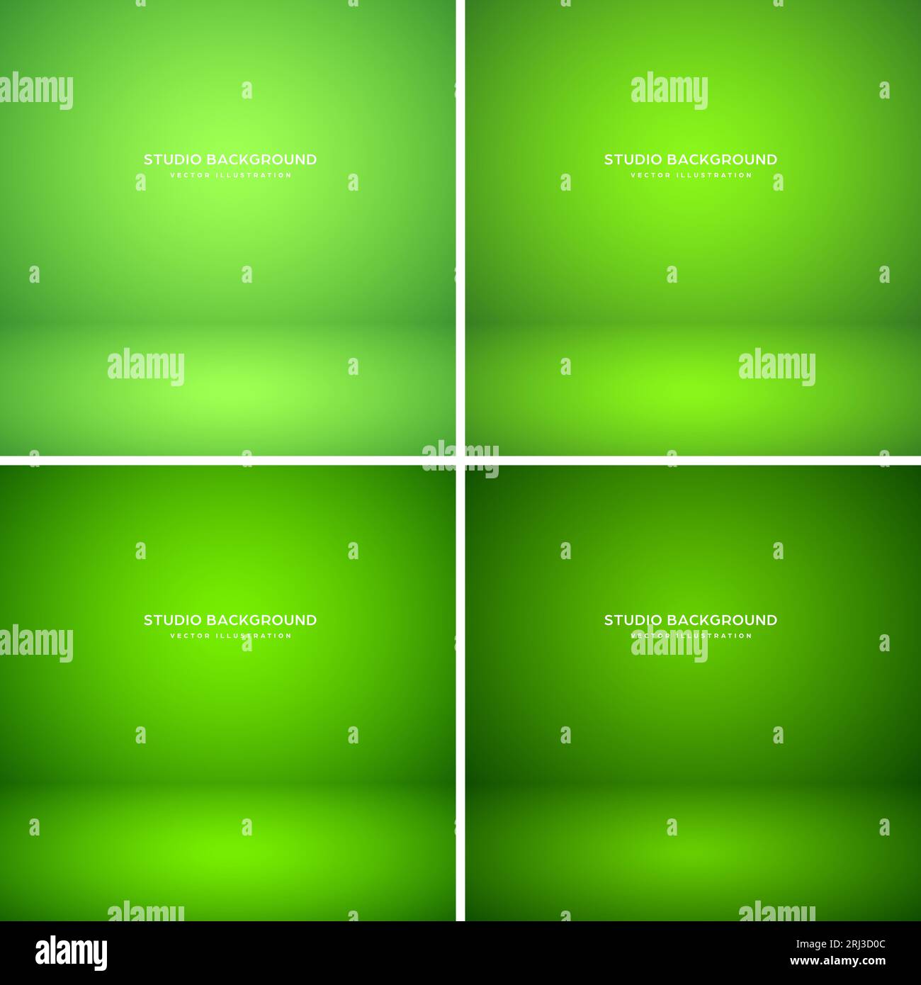 Empty green studio abstract backgrounds with spotlight effect. Product ...