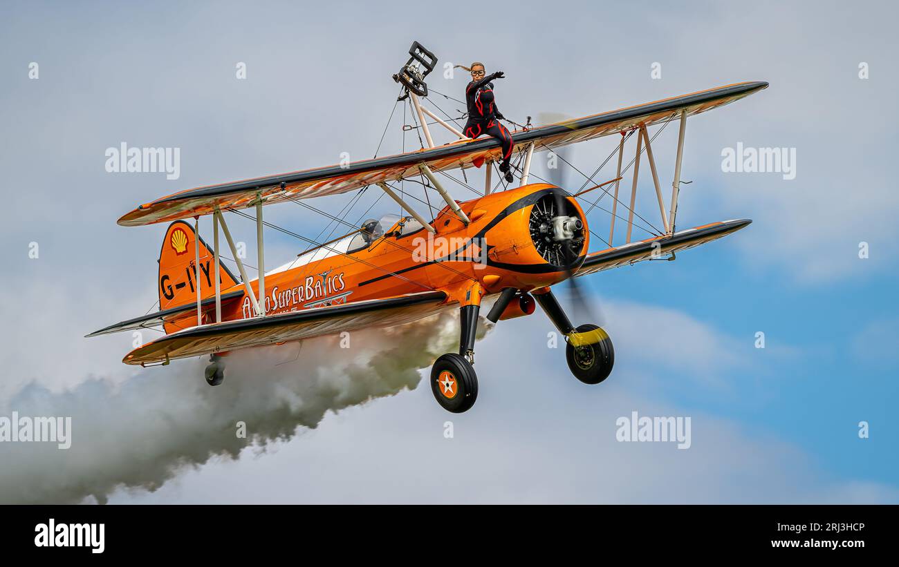 Boeing Stearman Stock Photo