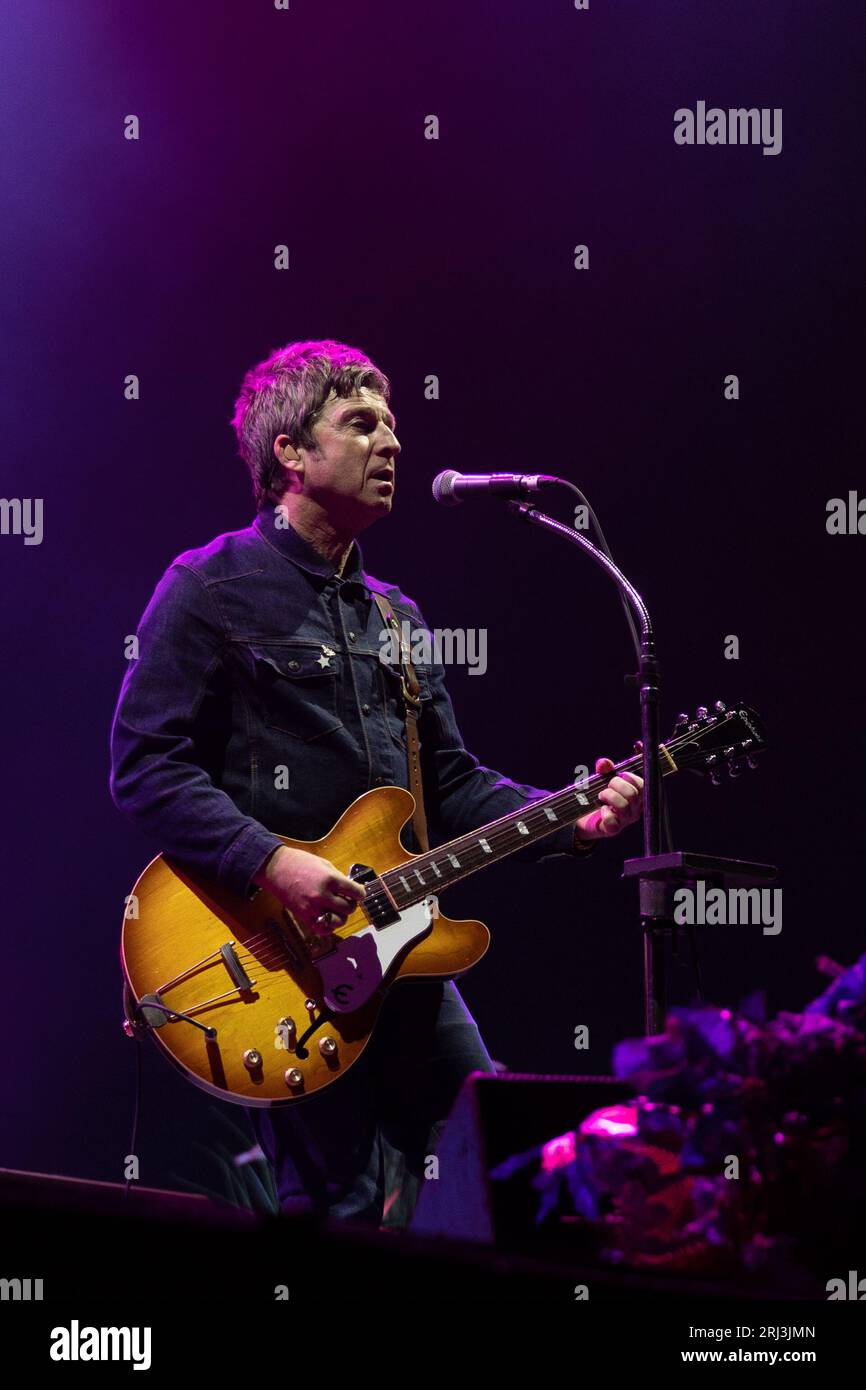 Durham, UK Noel Gallaghers High Flying Birds perform at Hardwick Festival, 20th Aug 2023