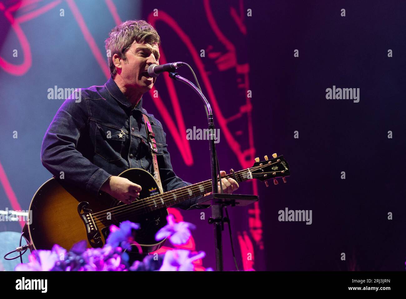 Durham, UK Noel Gallaghers High Flying Birds perform at Hardwick Festival, 20th Aug 2023