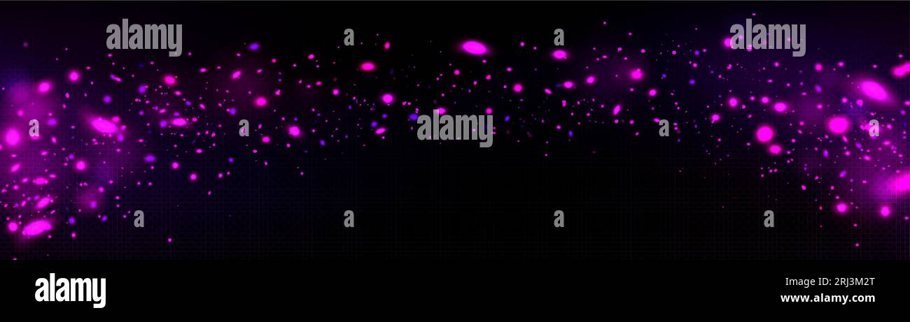 Burst of pink light sparkles glowing on transparent background. Vector ...