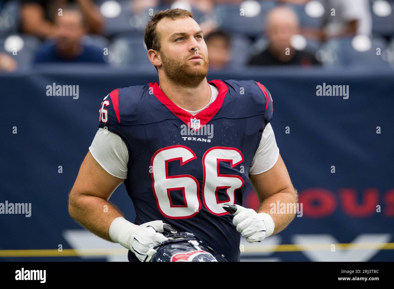 August 19, 2023: Houston Texans offensive tackle Kilian Zierer (66) during  a preseason game between the Miami Dolphins and the Houston Texans in  Houston, TX. Trask Smith/CSM (Credit Image: © Trask Smith/Cal