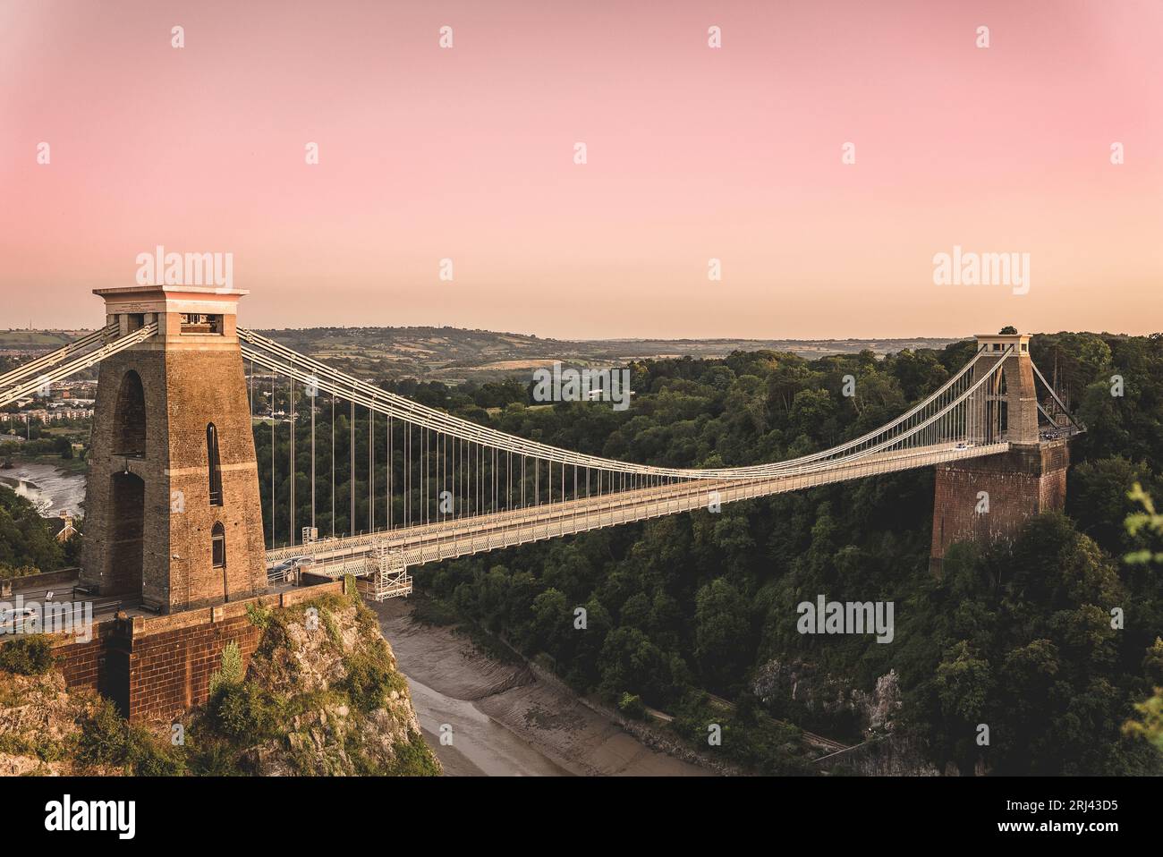 Aerial view clifton suspension bridge hi-res stock photography and ...
