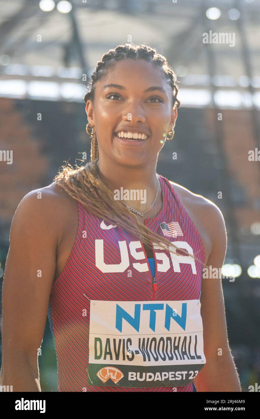 Budapest, Hungary. 20th Aug, 2023. Tara DavisWoodhall of the United