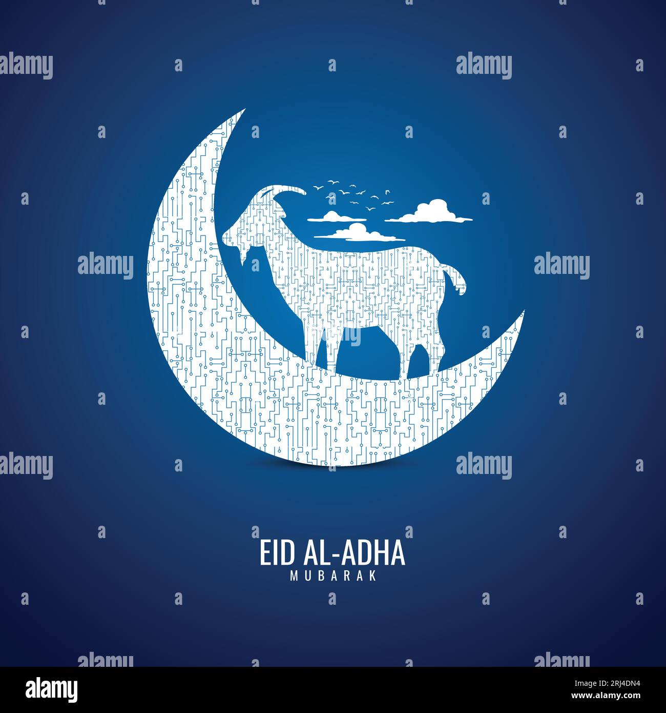 Eid Al Adha Mubarak Creative Design For Social Media 3d Illustrations Stock Vector Image And Art 2215