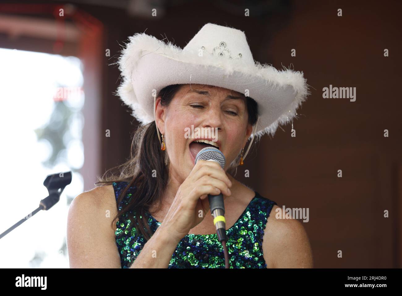 Cotati, California, USA. 20th Aug, 2023. “Those Darn Accordions” light