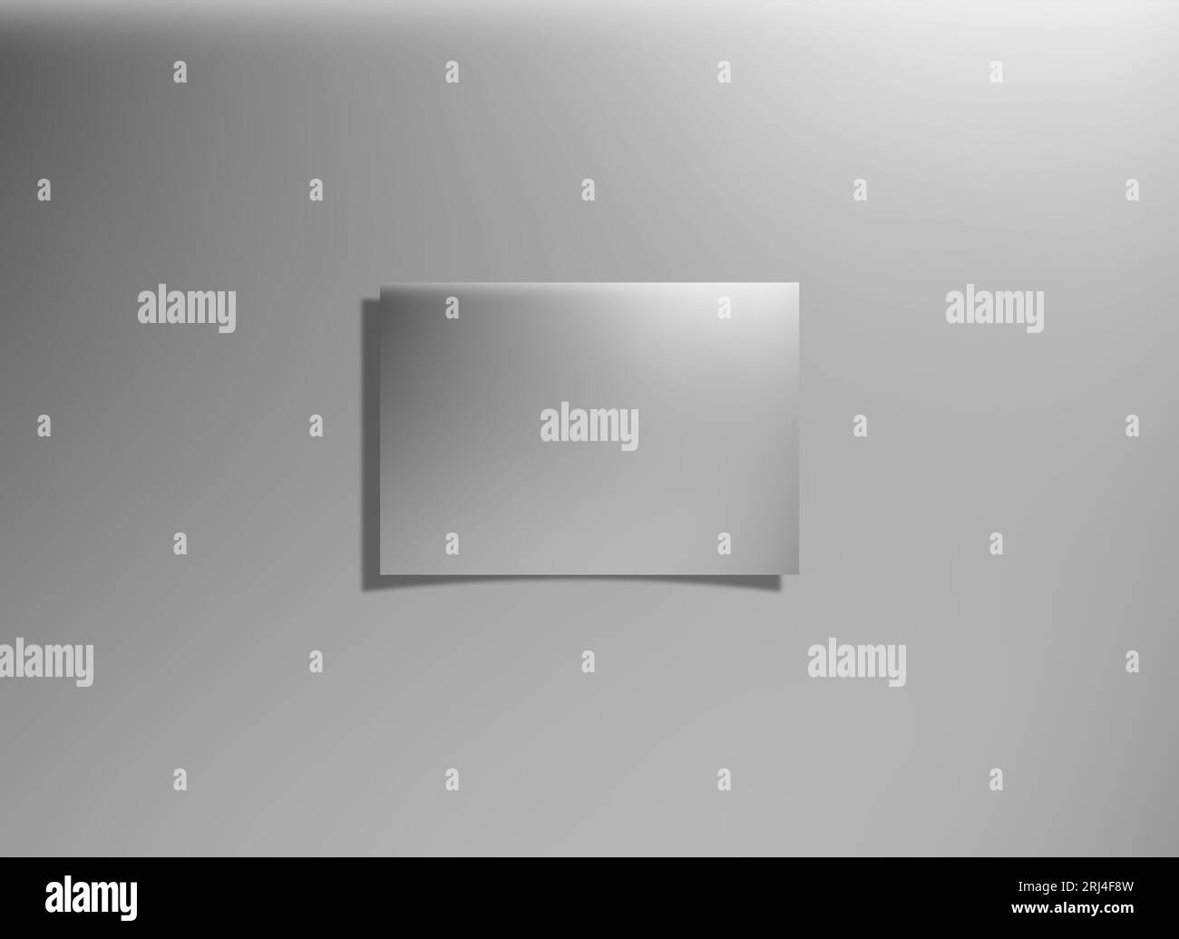 Grey Screen Frame with Shadow Isolated on Gray background Stock Photo