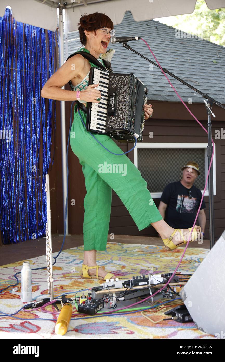 Cotati, California, USA. 20th Aug, 2023. Songstress “Jet Black Pearl