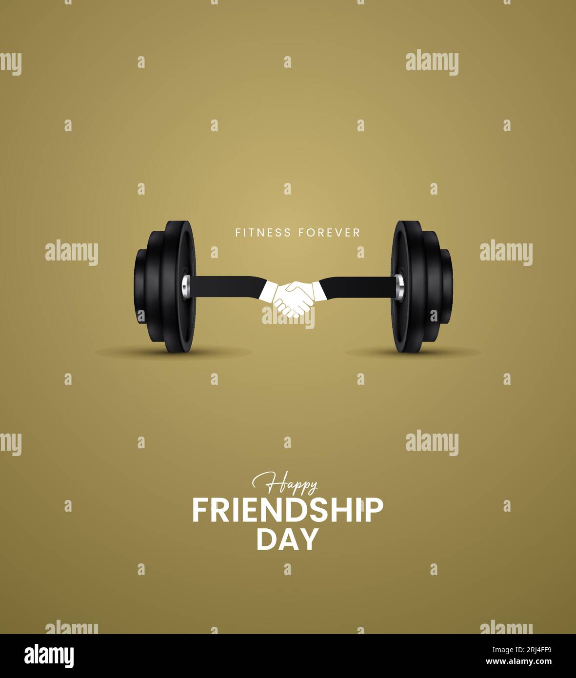 Happy Friendship Day, Creative concept. 3D illustration. Stock Vector