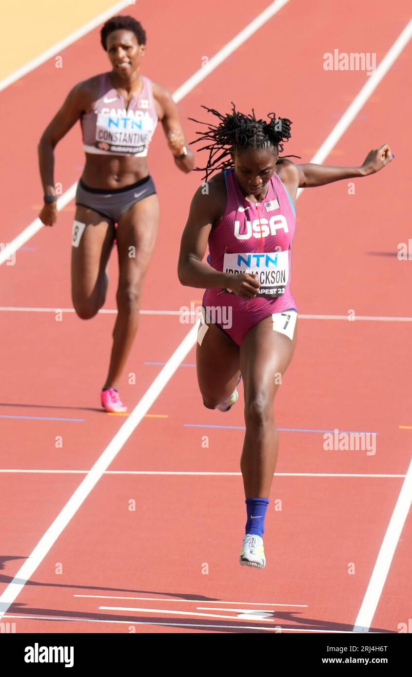 Budapest,HUN,  20 Aug 2023  Lynne Orby-Jackson (USA) in action during the World Athletics Championships 2023 National Athletics Centre Budapest at National Athletics Centre Budapest Hungary on August 20 2023 Alamy Live News Stock Photo