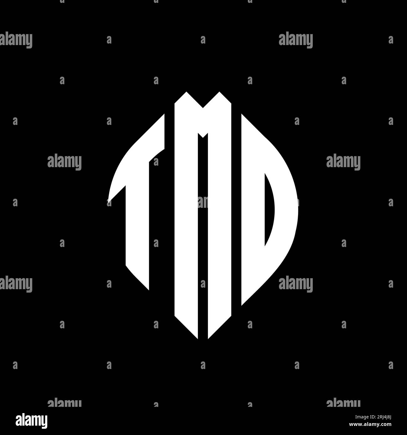 TMO circle letter logo design with circle and ellipse shape. TMO