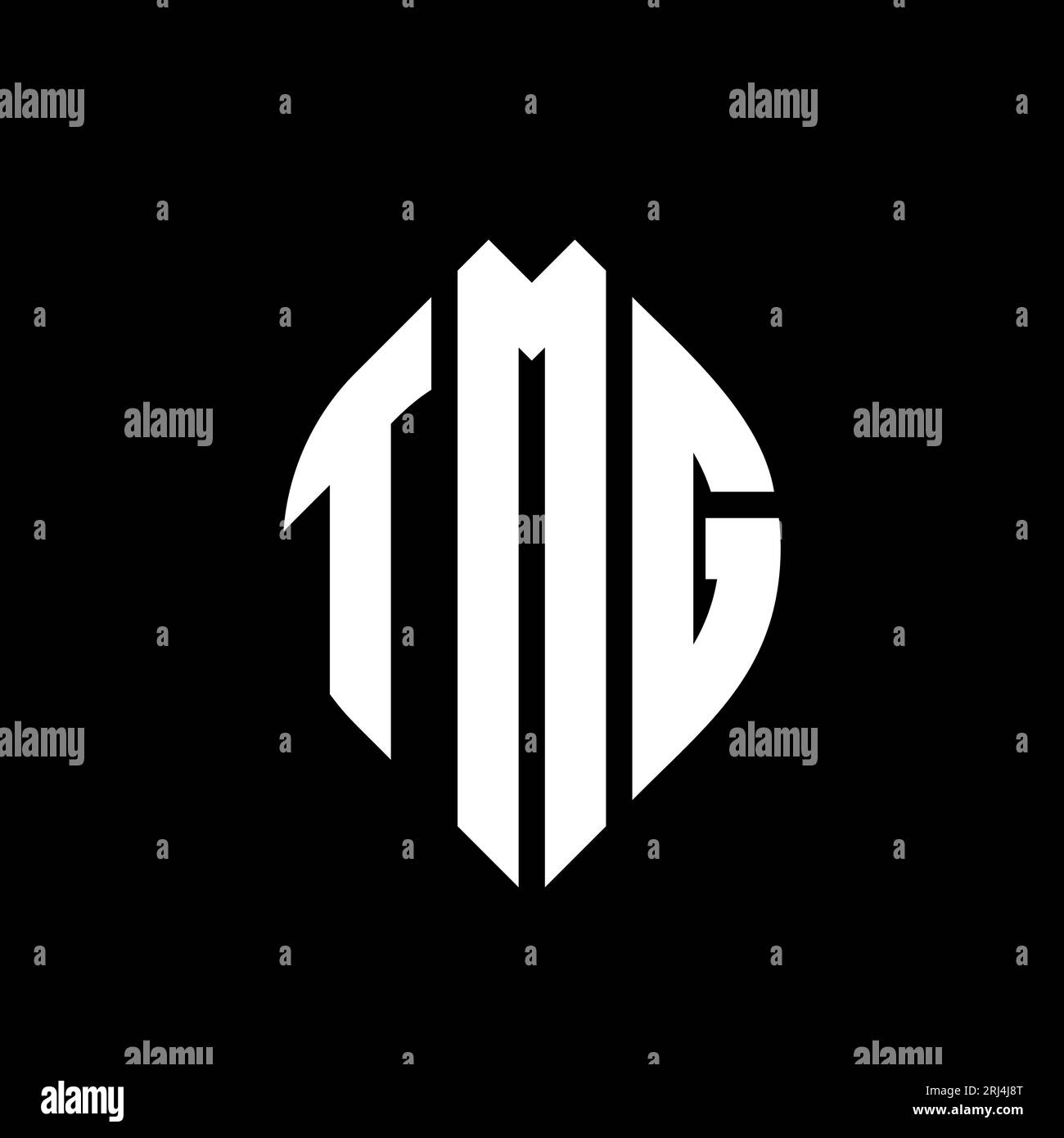 TMG circle letter logo design with circle and ellipse shape. TMG ...