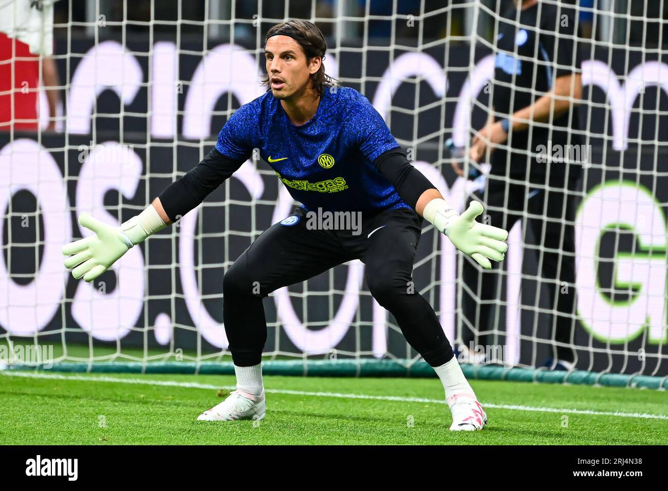 Yann Sommer of FC Internazionale during Italy’s Serie A football match Inter vs Monza at San Siro Stadium in Milan, Italy on August 19, 2023 Stock Photo