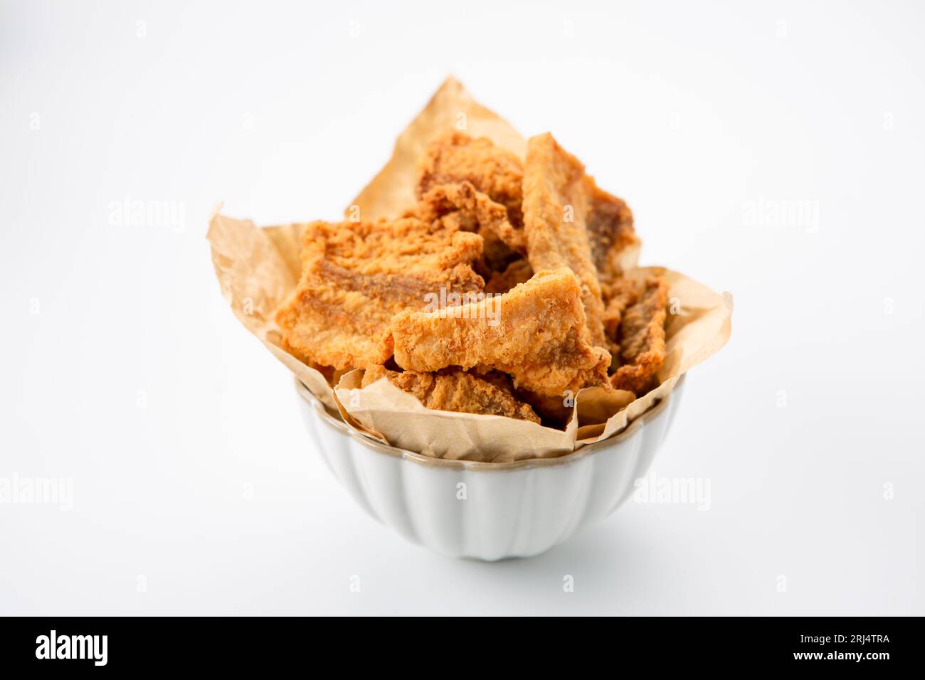 Crispy deep Fried Pork Lard Stock Photo Alamy