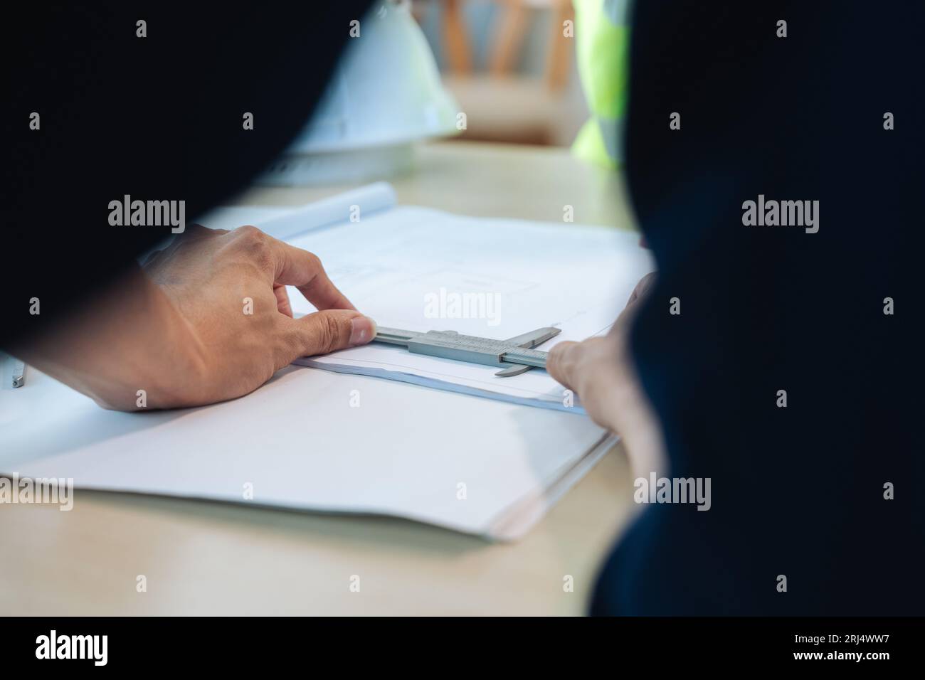 Group of engineer is discussion and brainstorming about condominium ...