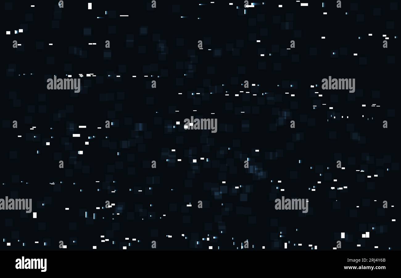 Glitch lines. Abstract white stripes on dark backdrop. Random ...