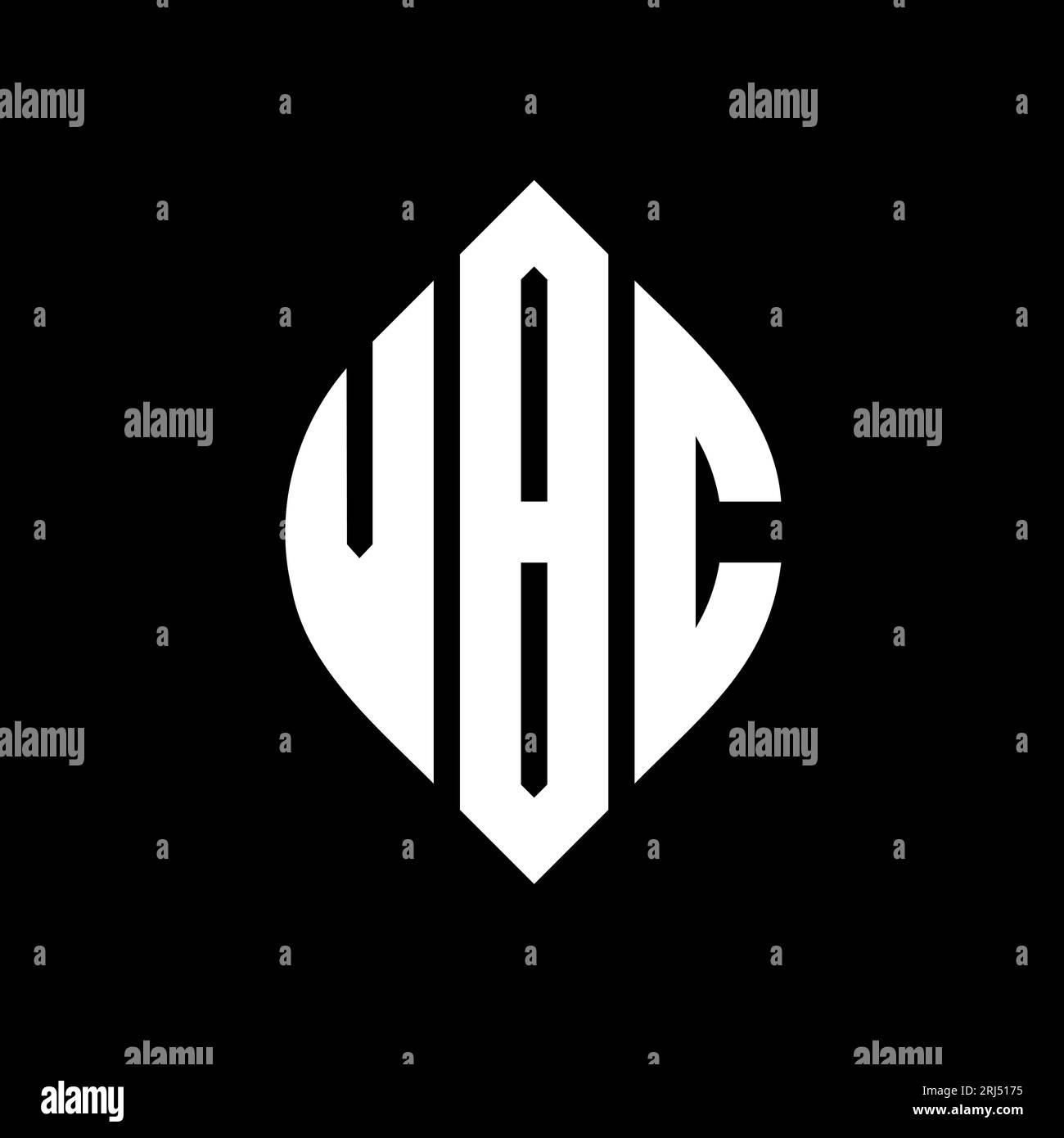 VBC circle letter logo design with circle and ellipse shape. VBC