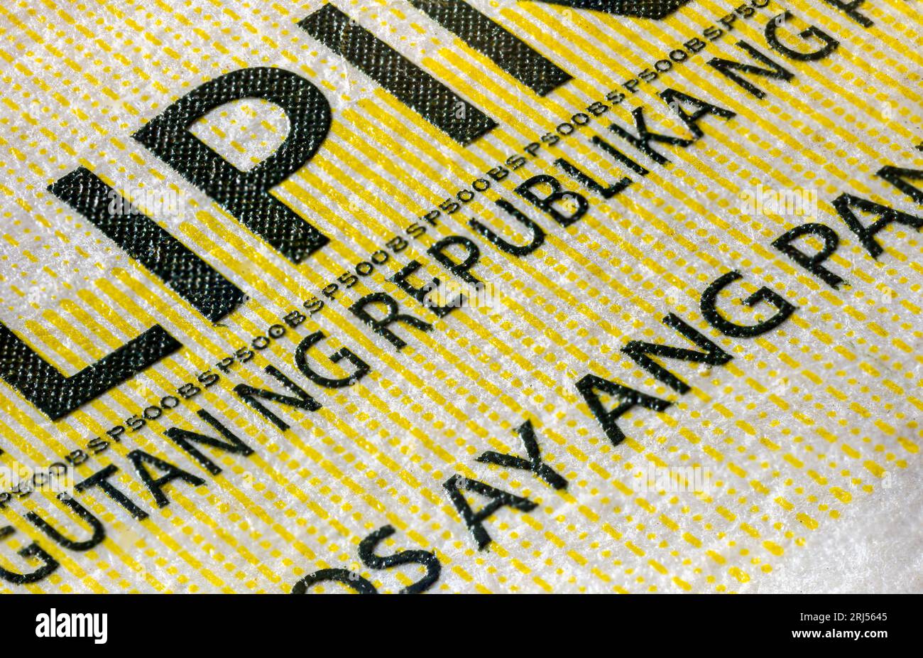 Front side of 500 peso bill of the Philippines. 500 Philippine Peso