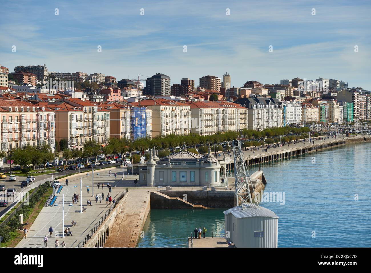 Santander city aerial panoramic view. Santander is the capital of the  Cantabria region in Spain Stock Photo - Alamy