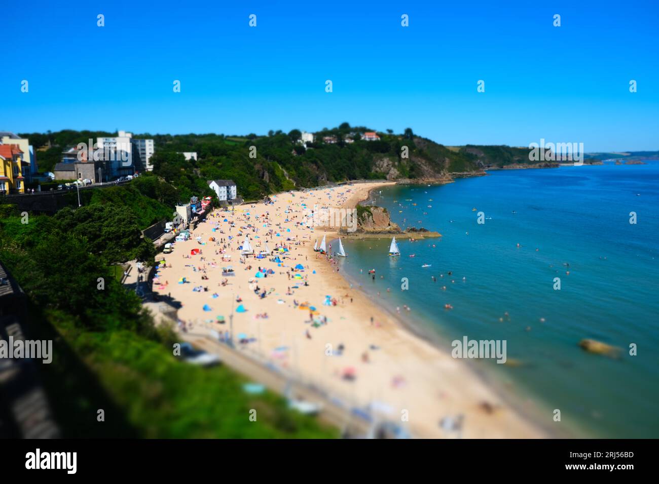 Tenby,Wales Stock Photo