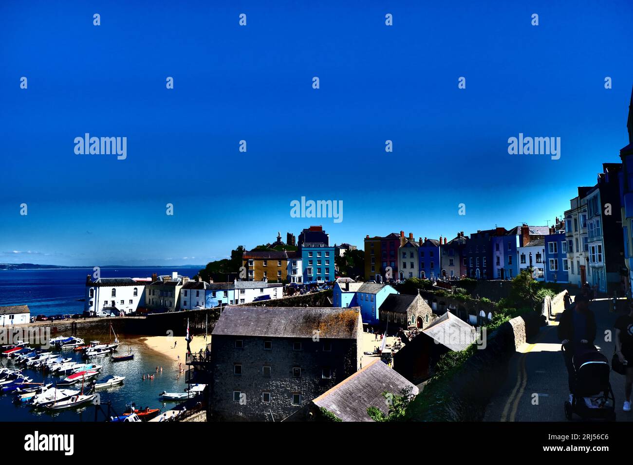 Tenby,Wales Stock Photo