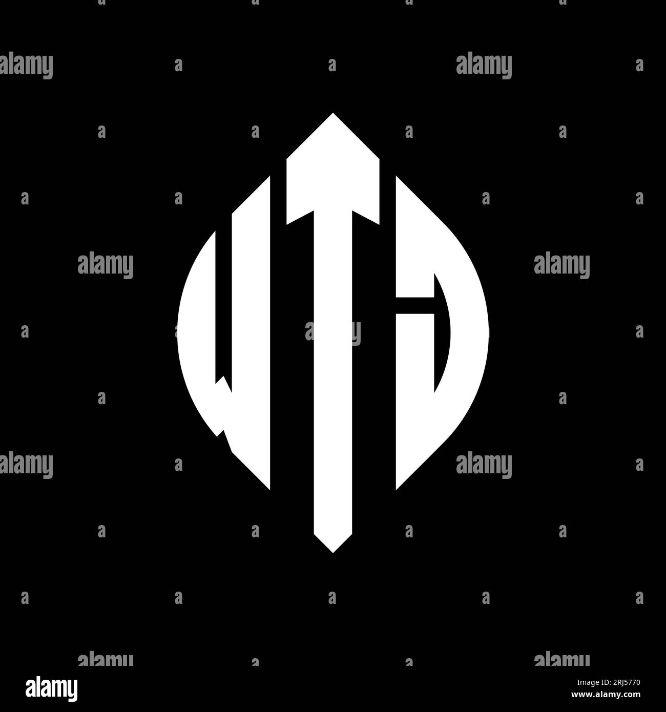Wtj logo design hi-res stock photography and images - Alamy