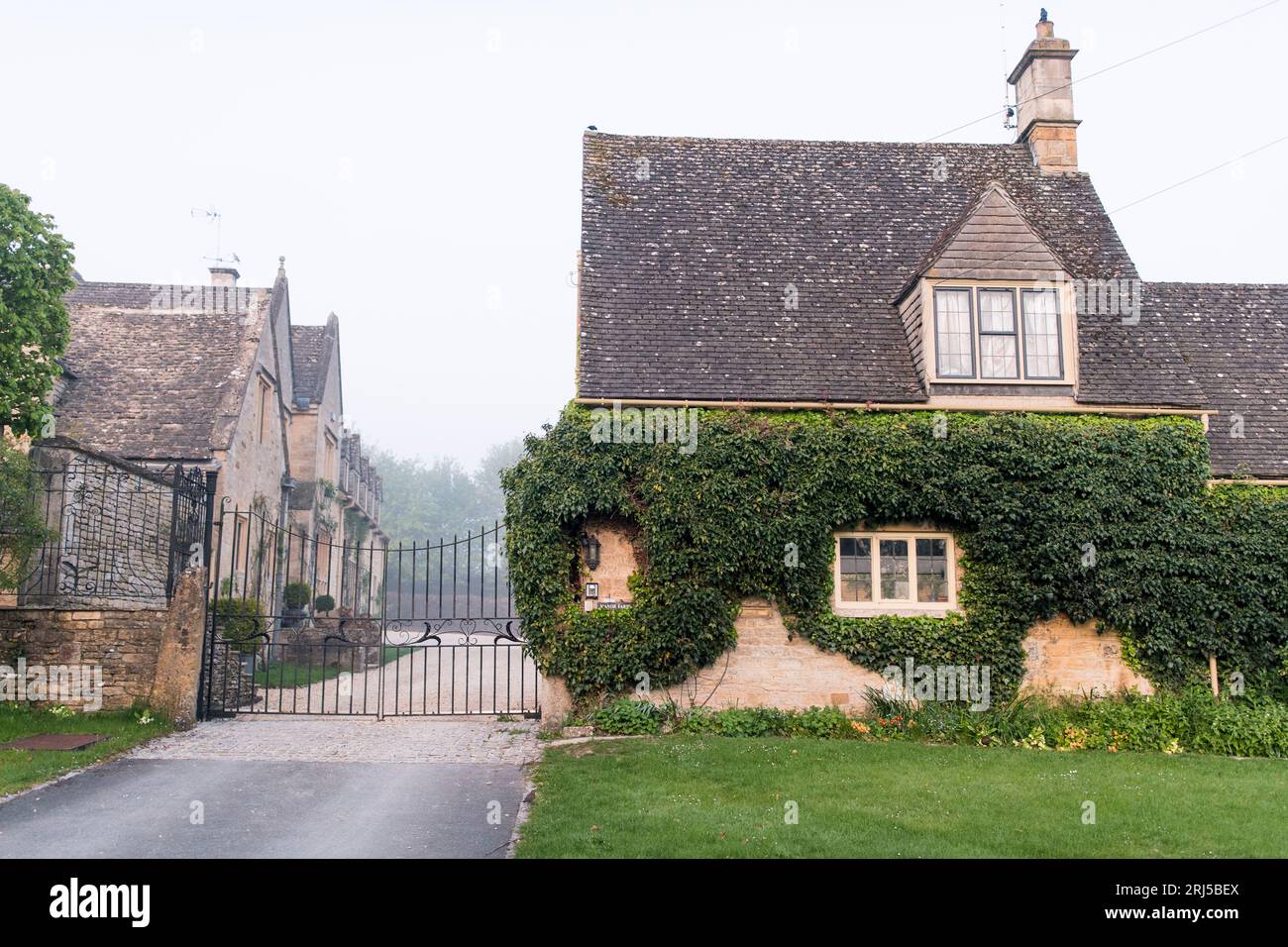 House from 18th century in the british countryside Stock Photo