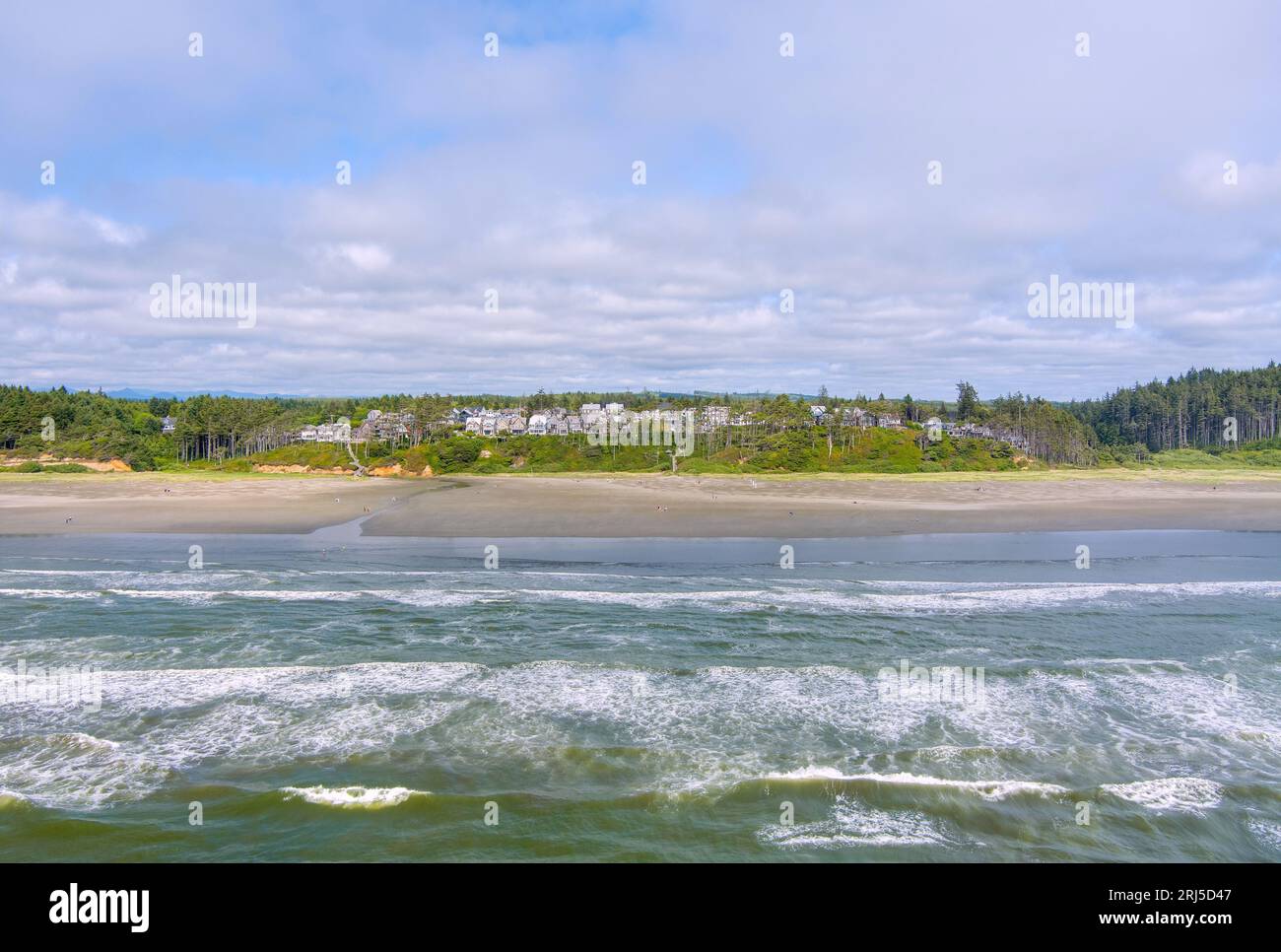 Aerial view of the beach at Seabrook, Washington Stock Photo Alamy