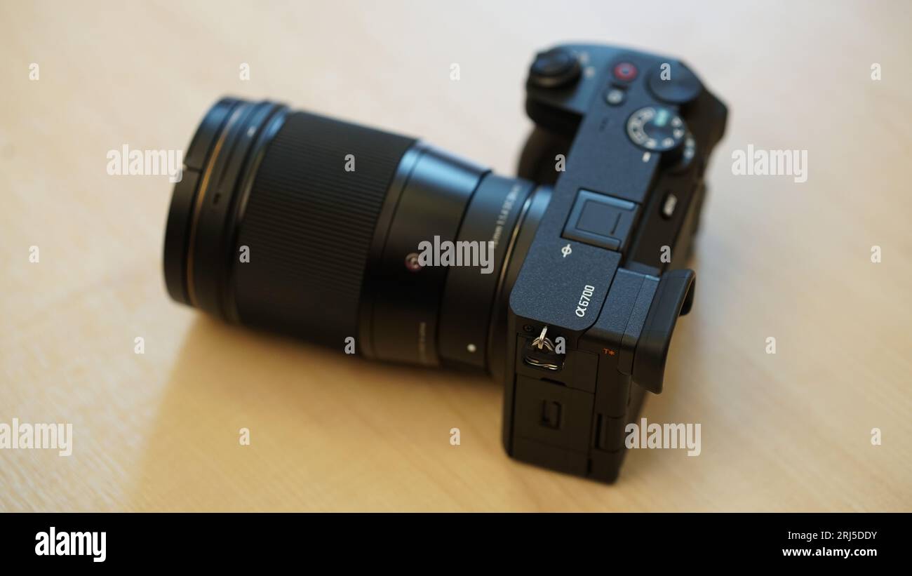 Sony a6700 Mirrorless Camera Stock Photo