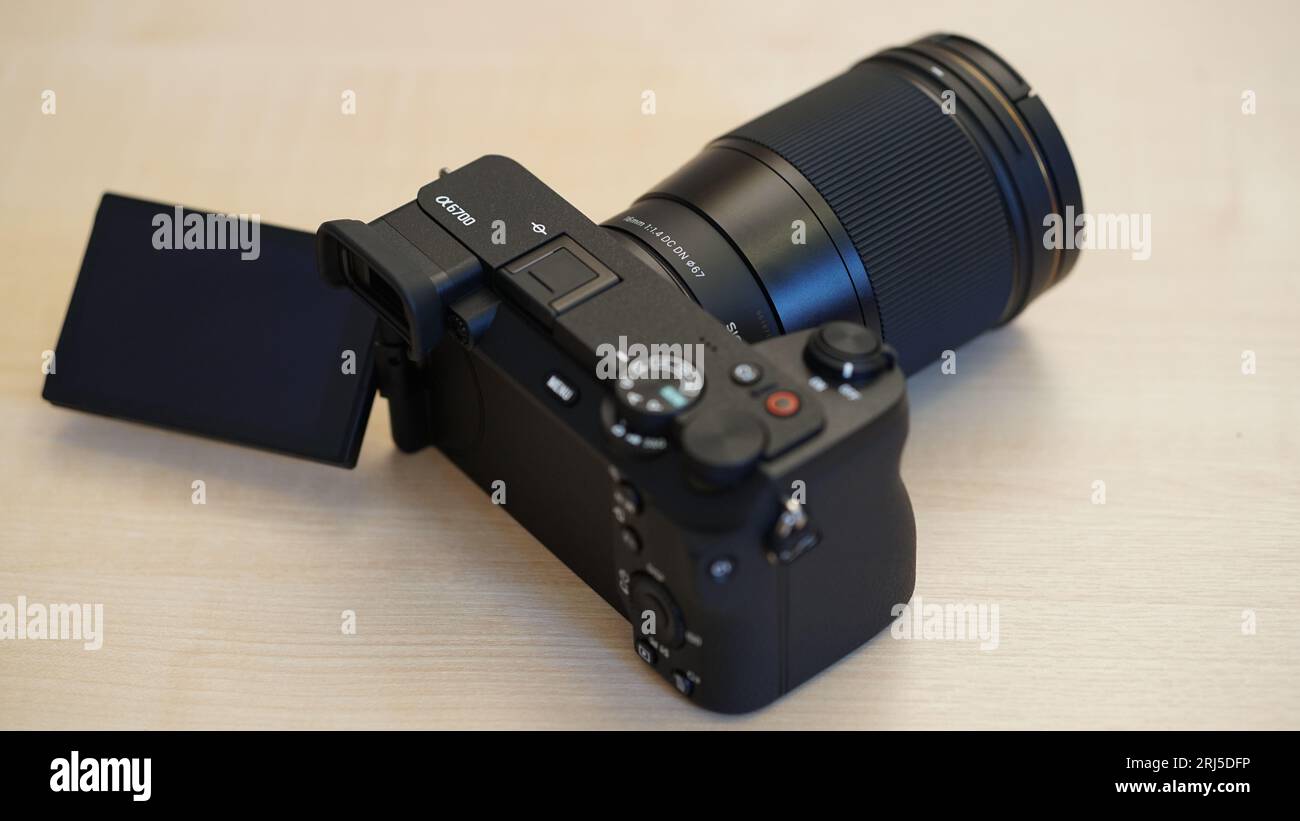 Sony a6700 Mirrorless Camera Stock Photo