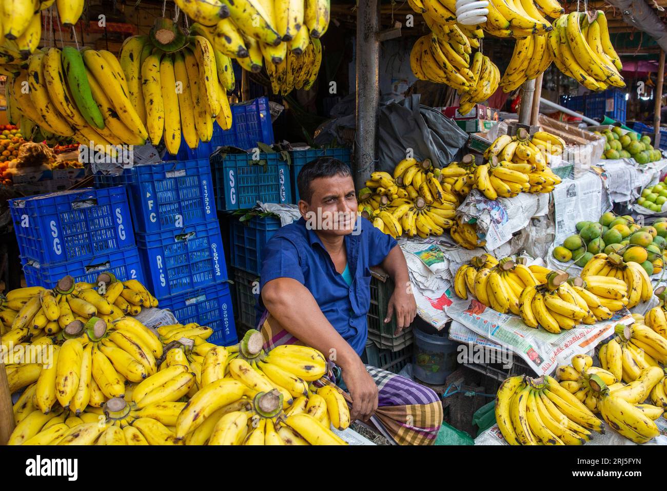 Fruits vendors at the Jurain Railgate Market where around 600 hawkers
