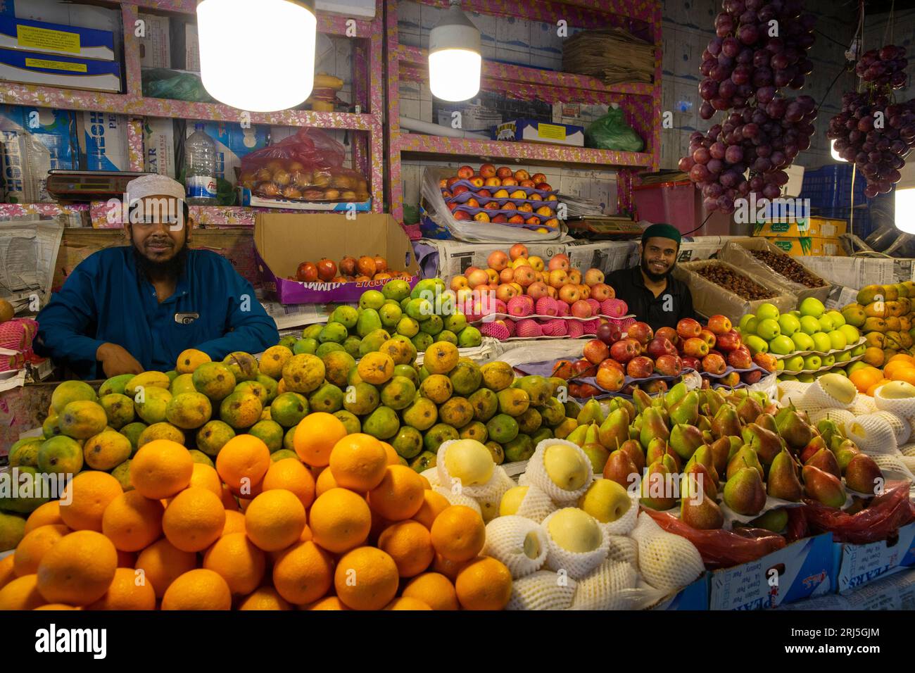 Fruits vendors at the Jurain Railgate Market where around 600 hawkers