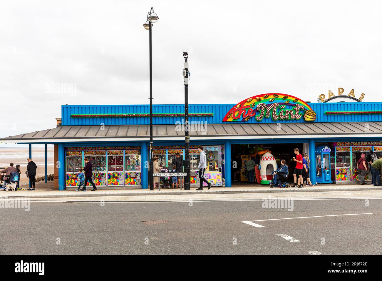 Cleethorpes, Lincolnshire, UK, England, Cleethorpes amusements, Cleethorpes sea front, Cleethorpes promenade, amusement arcades, Cleethorpes arcades Stock Photo