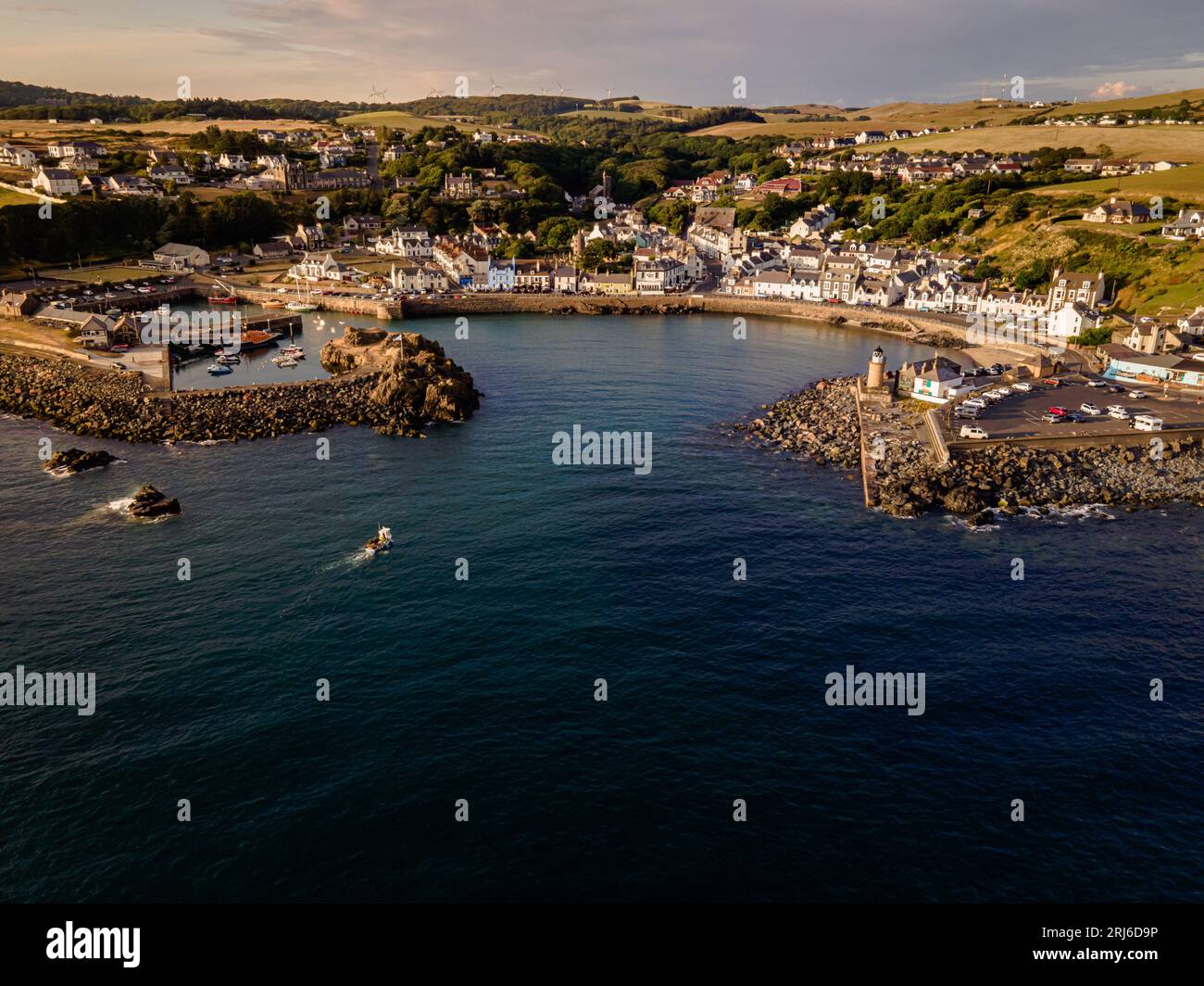 Portpatrick View Portpatrick aerial hi-res stock photography and images - Alamy