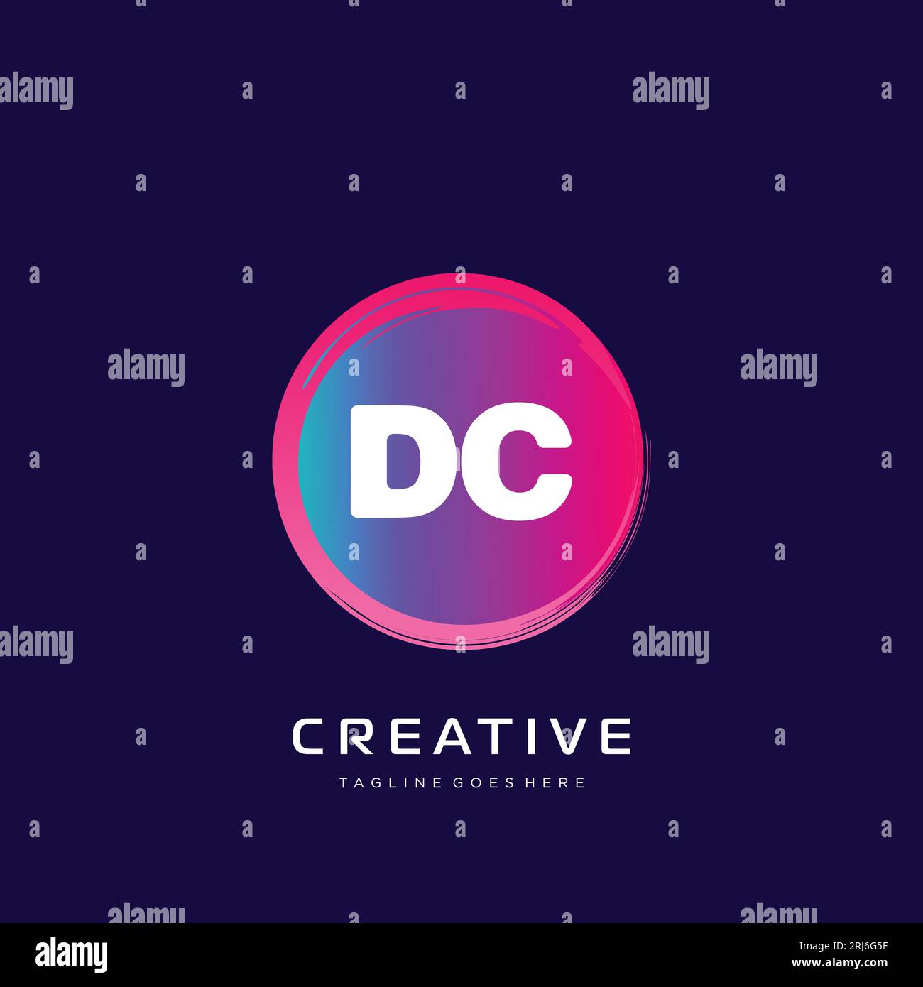 initial logo With Colorful template vector. Stock Vector