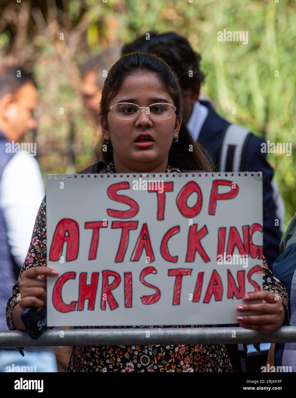 London, United Kingdom. August 21 2023. Pakistani Christians Protest ...