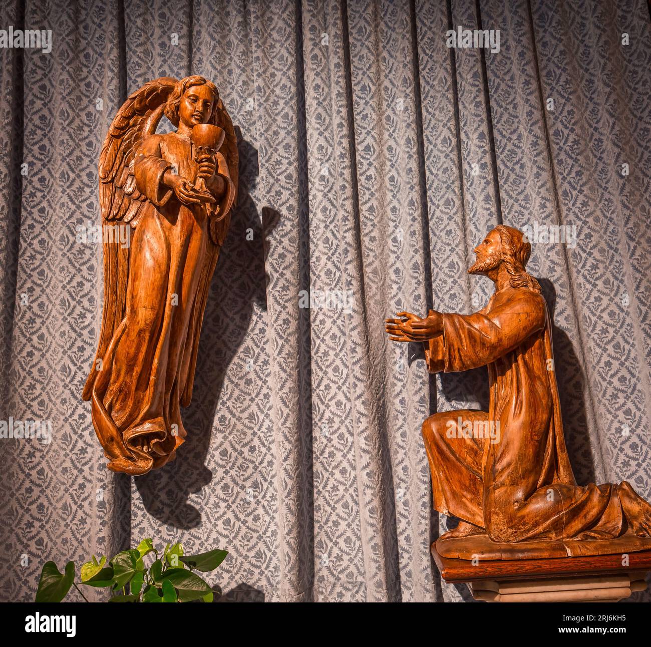 PARIS, FRANCE, August 15, 2023 : interiors and details of Saint Vincent de Paul chapel, near Miraculous medal church in Paris, France Stock Photo