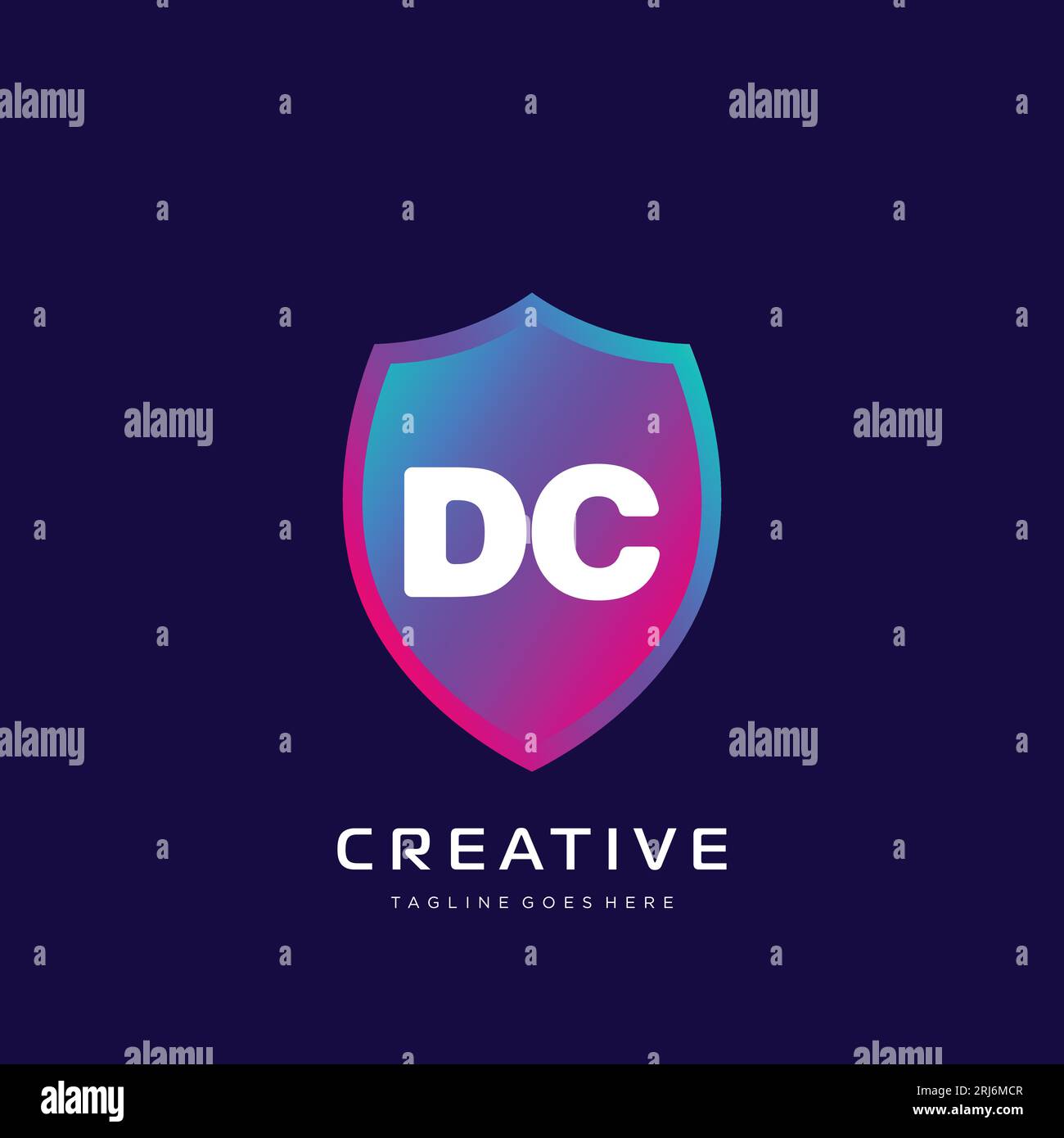 initial logo With Colorful template vector. Stock Vector