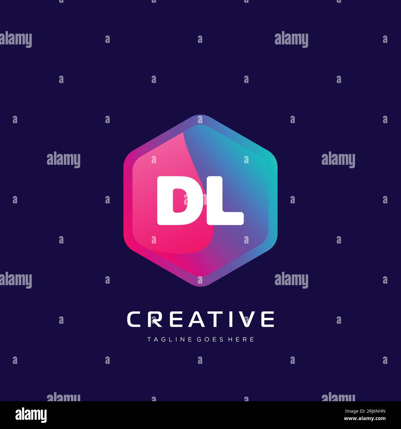 initial logo With Colorful template vector. Stock Vector