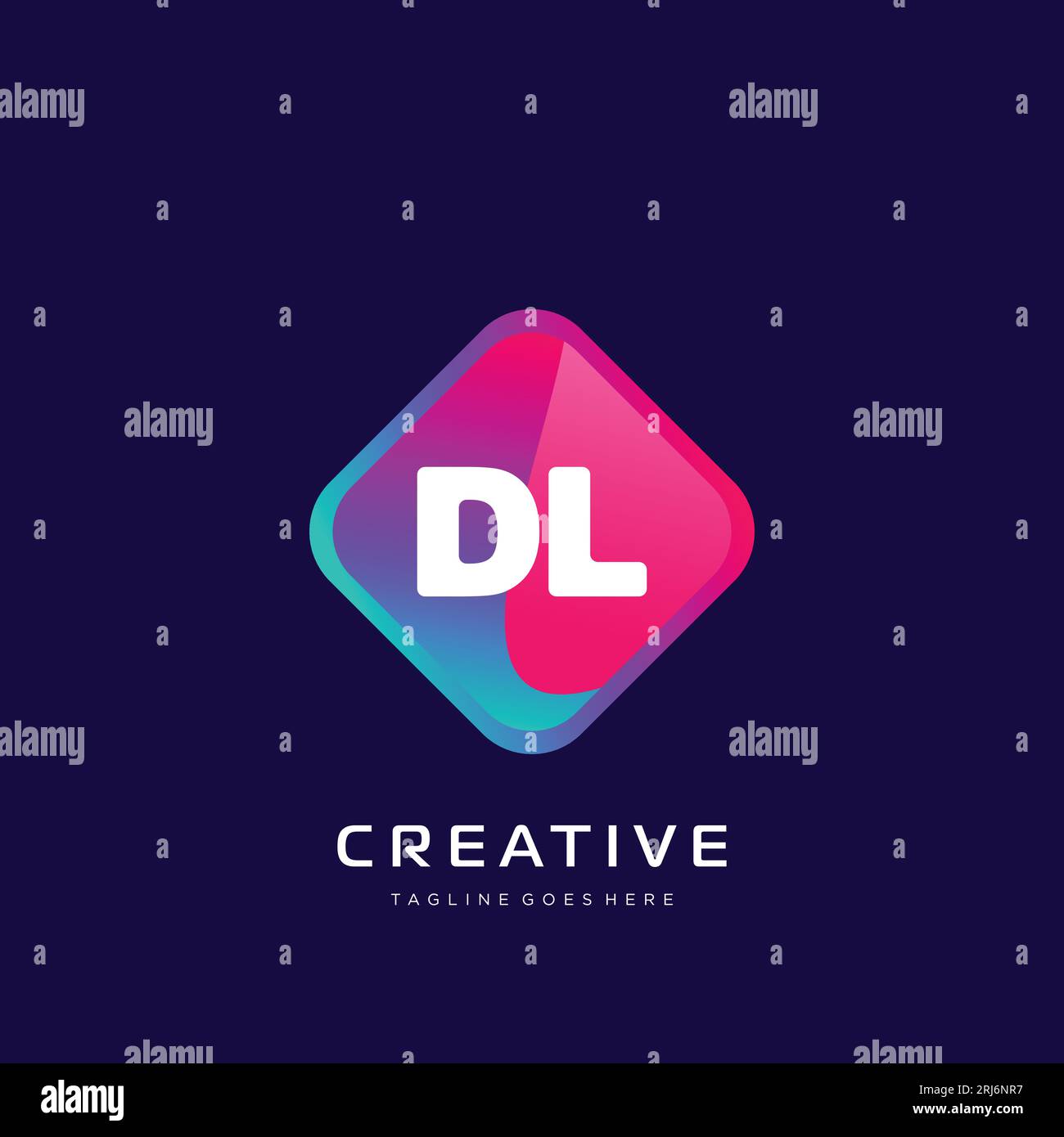 initial logo With Colorful template vector. Stock Vector