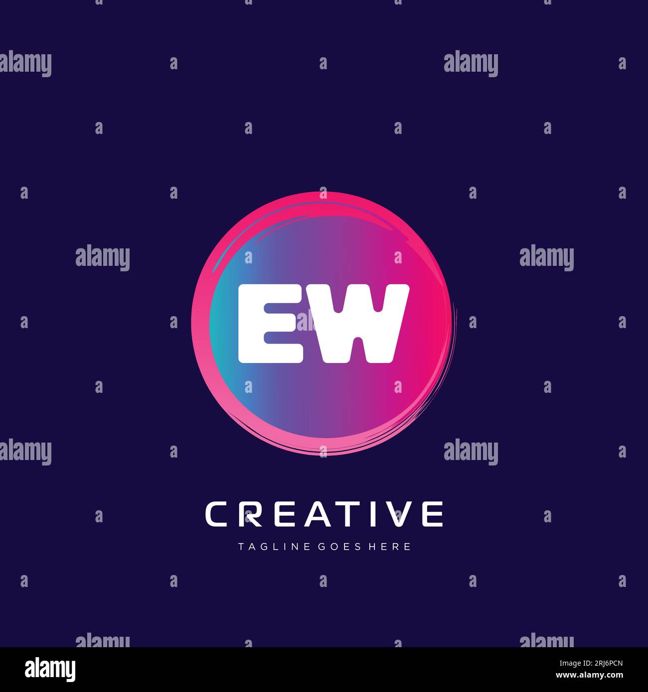 initial logo With Colorful template vector. Stock Vector