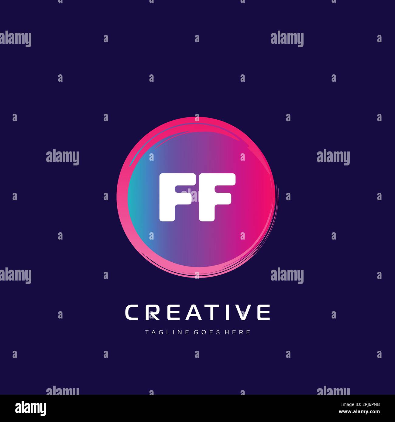 initial logo With Colorful template vector. Stock Vector