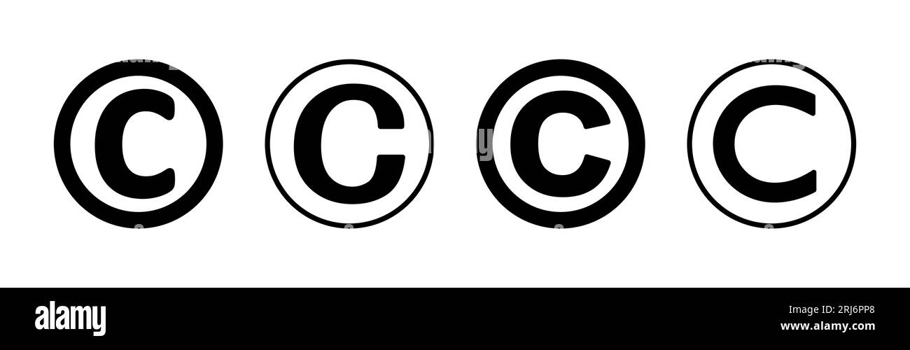 Copyright icon vector. copyright symbol Stock Vector Image & Art - Alamy