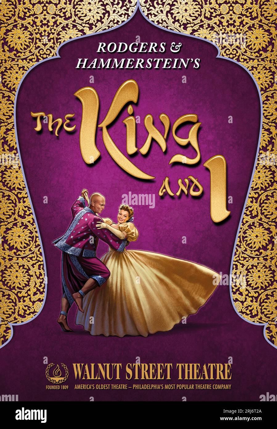 Poster for the musical „The King and I“ Stock Photo Alamy