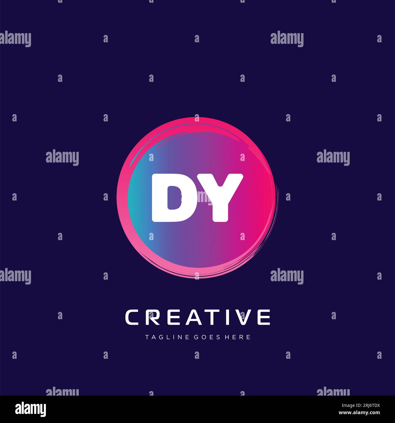 initial logo With Colorful template vector. Stock Vector