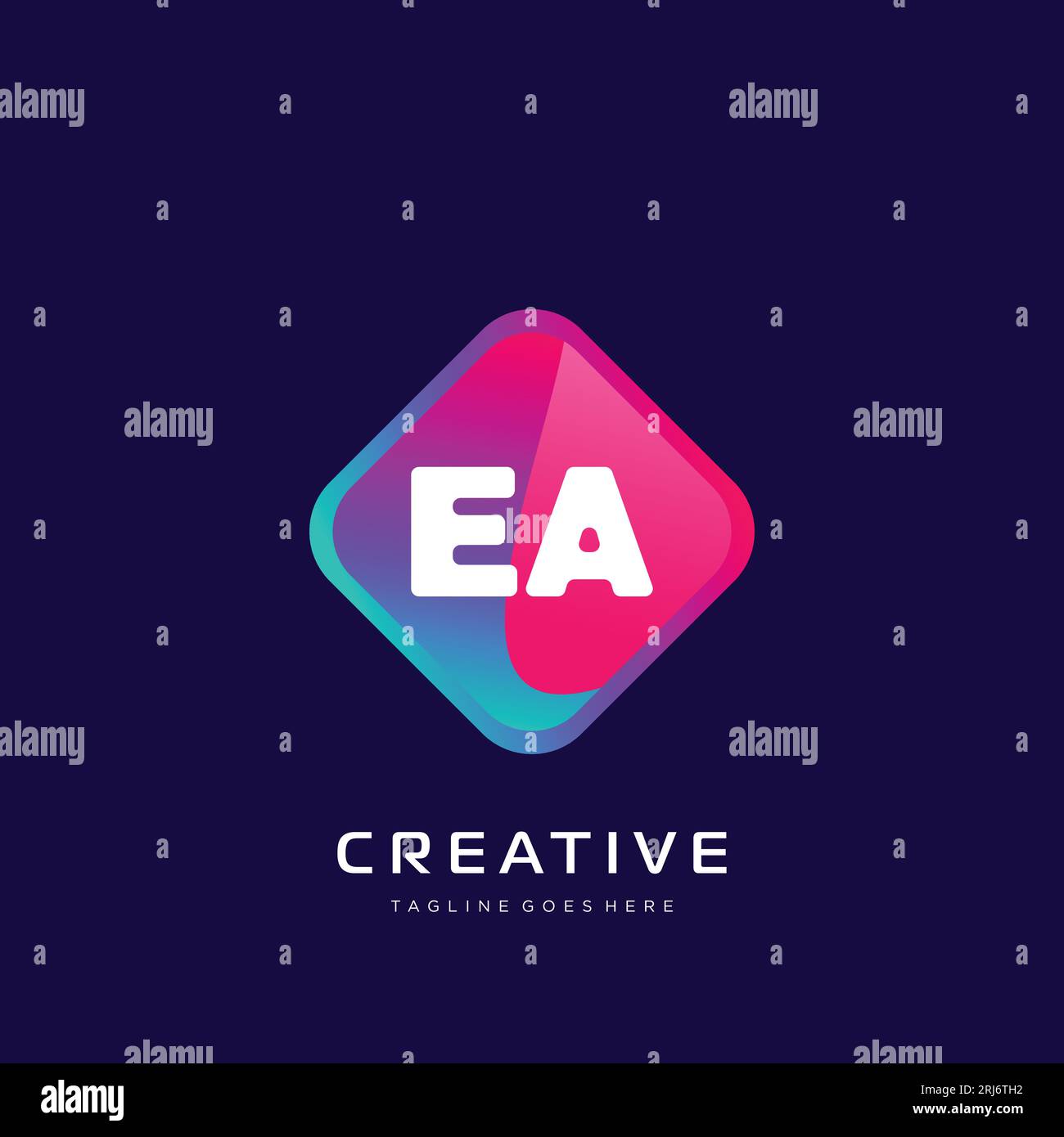 initial logo With Colorful template vector. Stock Vector