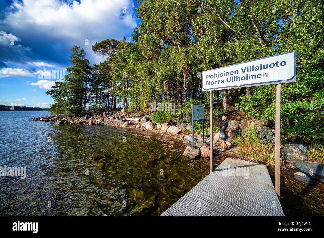 At Pohjoinen Villaluoto island in Helsinki, Finland Stock Photo