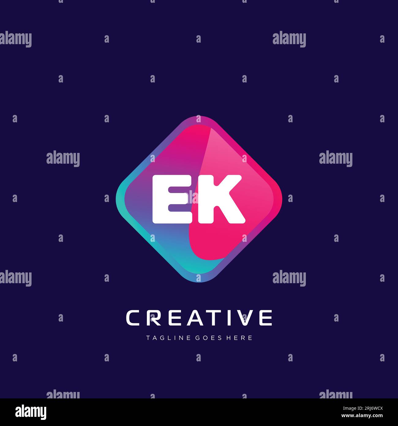 initial logo With Colorful template vector. Stock Vector