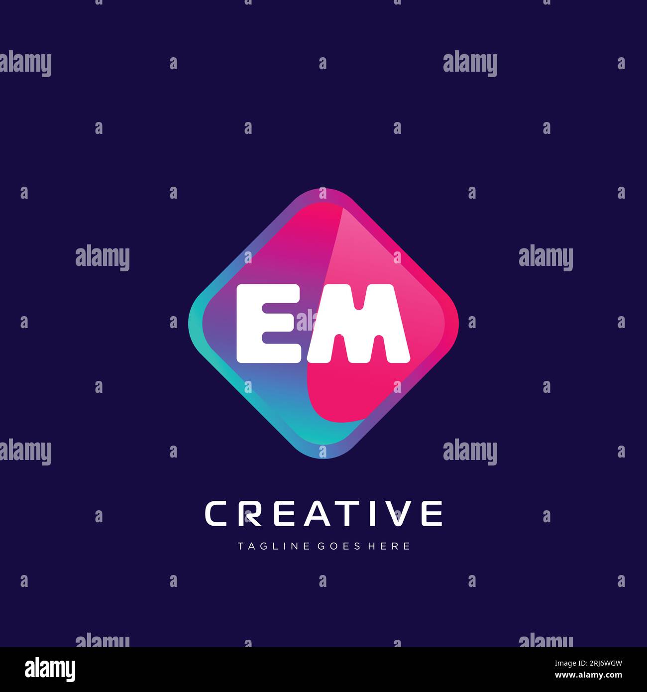 initial logo With Colorful template vector. Stock Vector