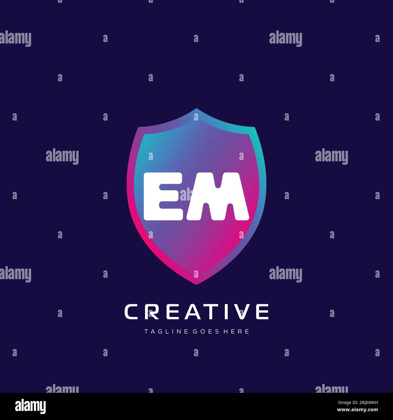 initial logo With Colorful template vector. Stock Vector